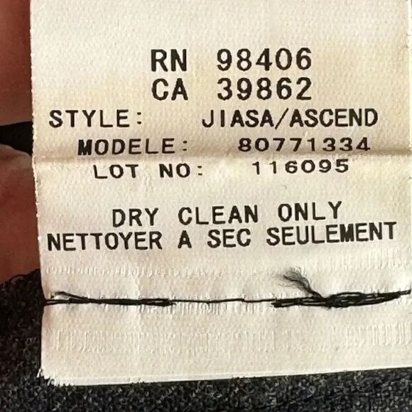 Theory Jiasa Ascend Black Ombré Career Office Wool Blend SZ 2 #1837 - Picture 8 of 10